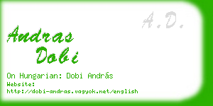 andras dobi business card